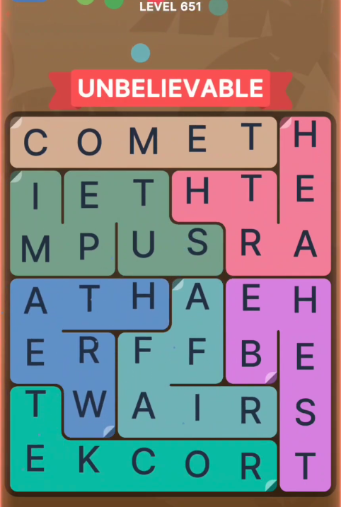 FillWords Level 651