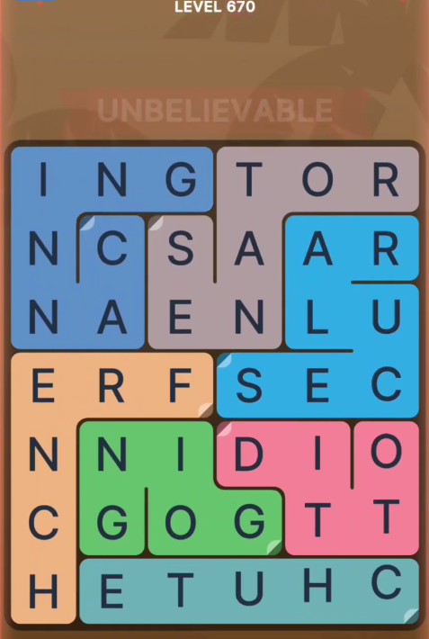 FillWords Level 670