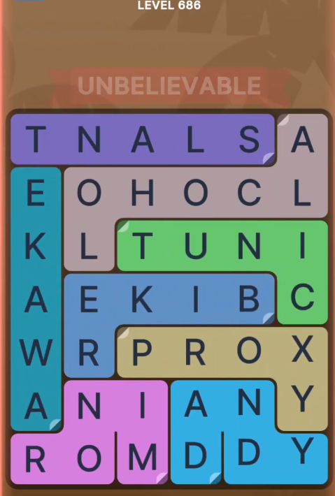 FillWords Level 686