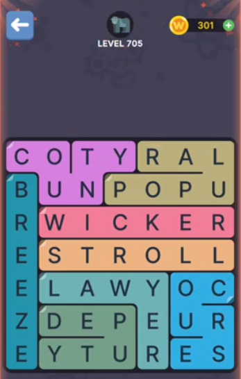 FillWords Level 705