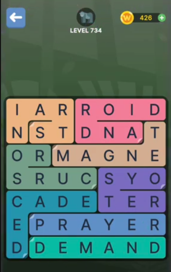 FillWords Level 734