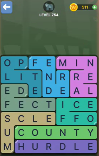 FillWords Level 754
