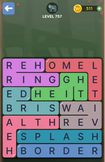FillWords Level 757