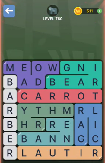 FillWords Level 760