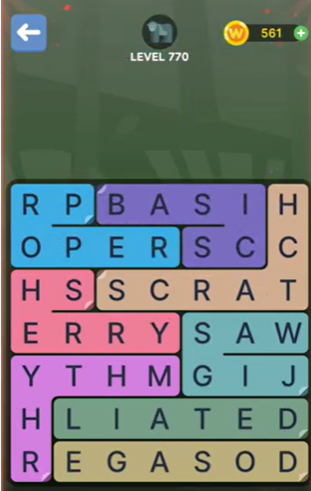 FillWords Level 770