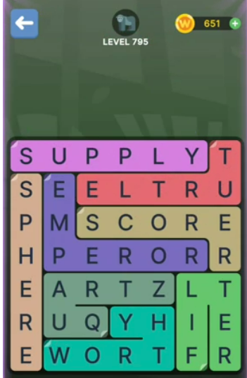 FillWords Level 795
