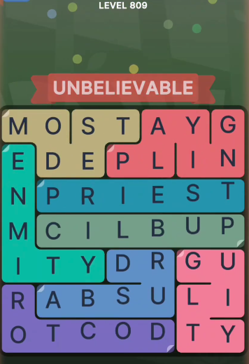 FillWords Level 809