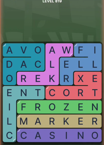 FillWords Level 819