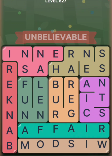 FillWords Level 827