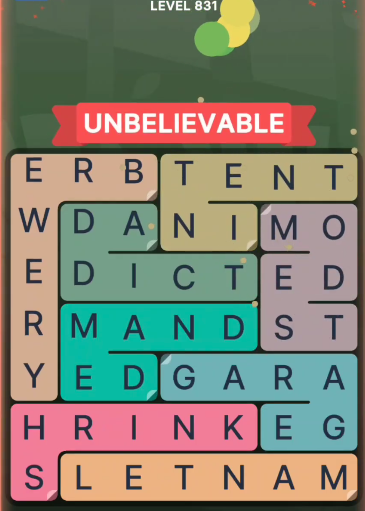 FillWords Level 831