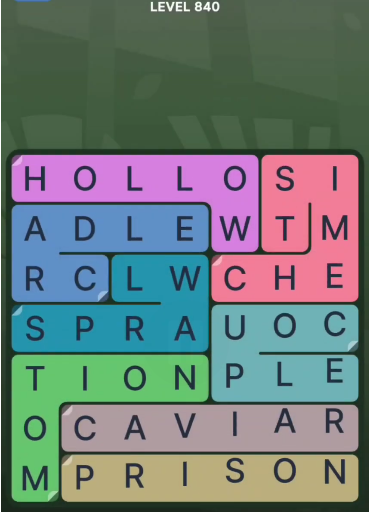 FillWords Level 840