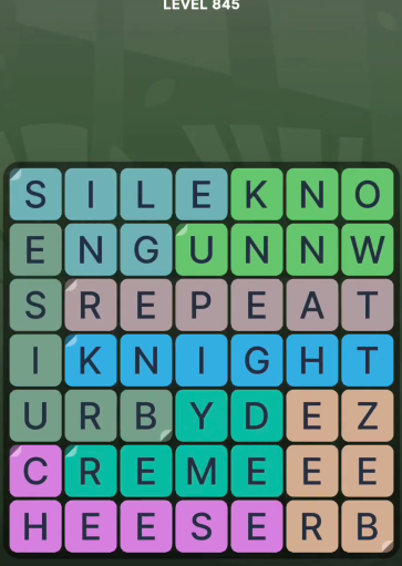 FillWords Level 845