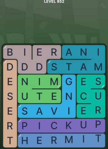 FillWords Level 852