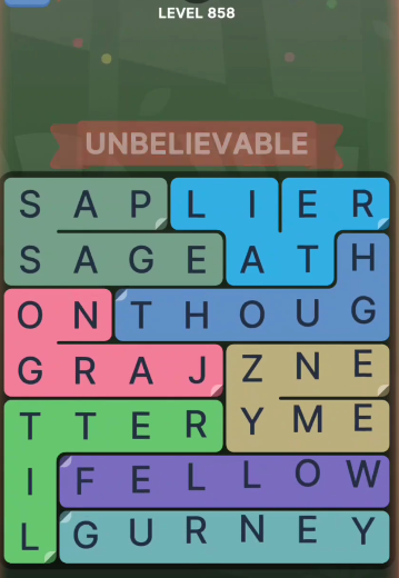 FillWords Level 858