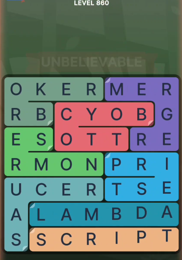 FillWords Level 860