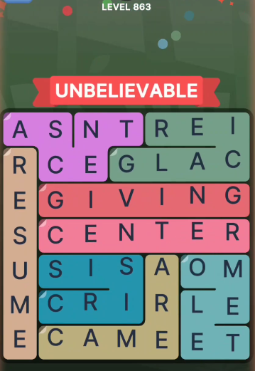 FillWords Level 863