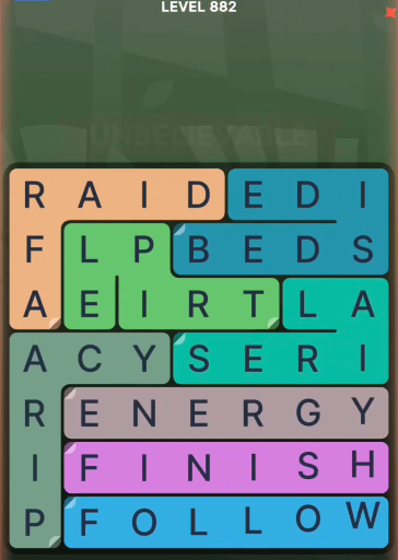 FillWords Level 882