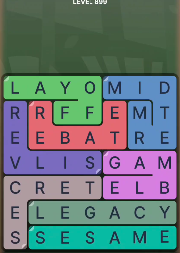 FillWords Level 899