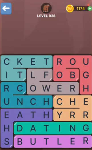 FillWords Level 928
