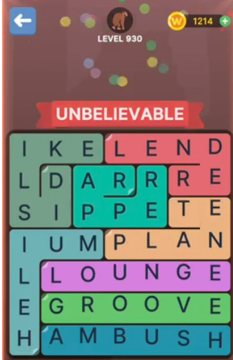 FillWords Level 930