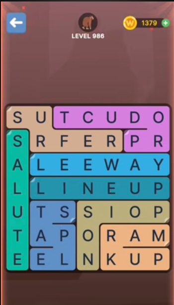 FillWords Level 986