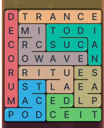 FillWords Level 1365