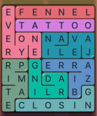 FillWords Level 1368