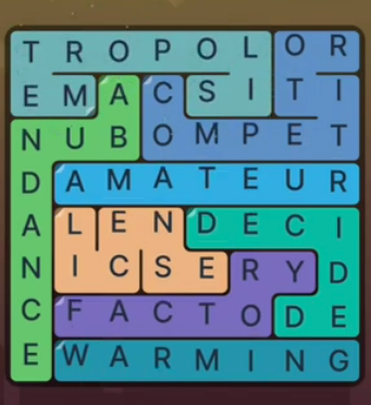FillWords Level 1398