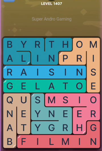 FillWords Level 1407