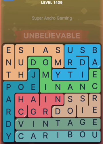 FillWords Level 1409