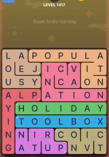 FillWords Level 1417