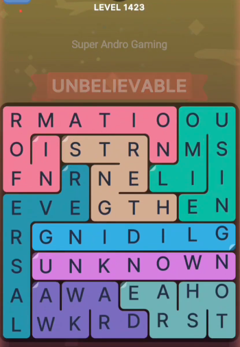 FillWords Level 1423