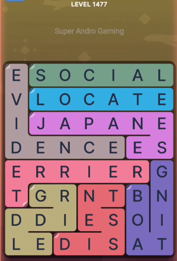FillWords Level 1477