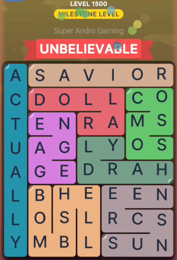 FillWords Level 1500