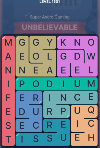 FillWords Level 1501