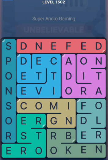 FillWords Level 1502