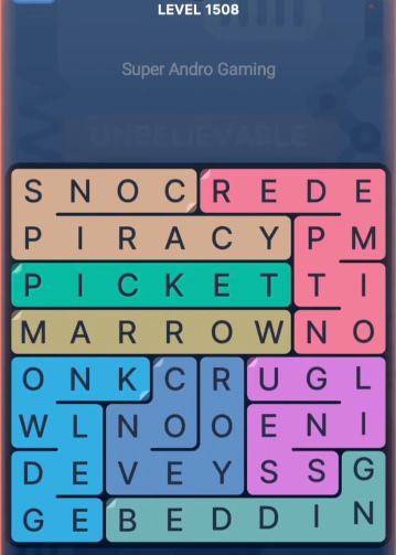 FillWords Level 1508