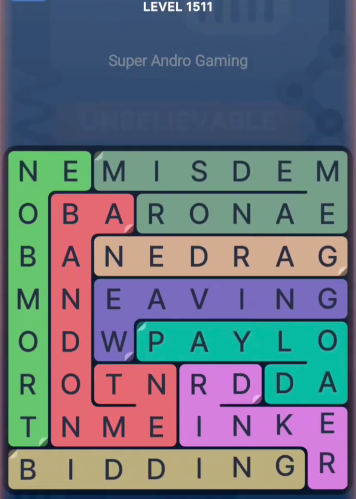 FillWords Level 1511