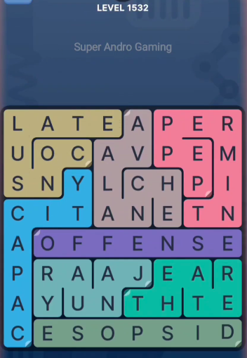 FillWords Level 1532