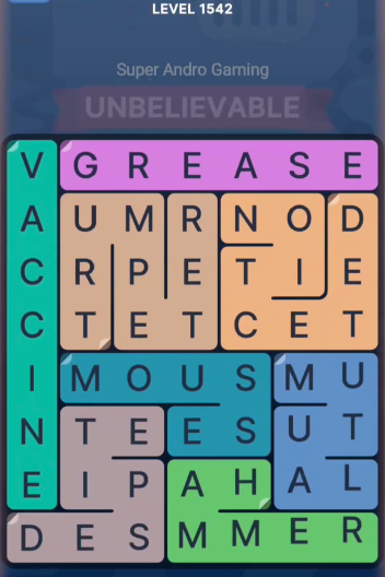 FillWords Level 1542