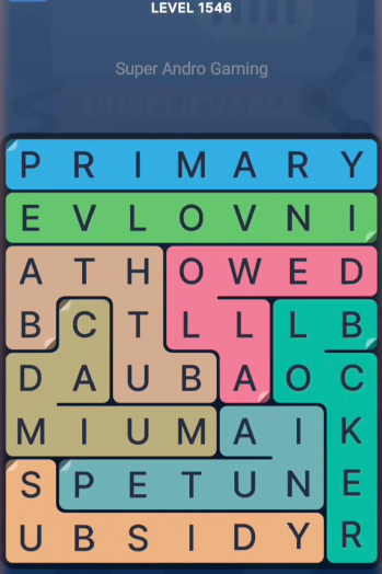 FillWords Level 1546