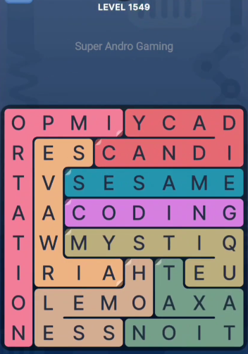 FillWords Level 1549