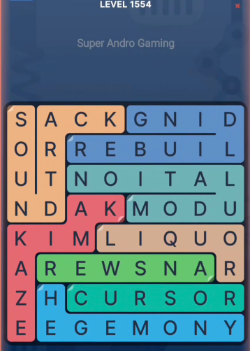 FillWords Level 1554