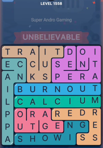 FillWords Level 1558