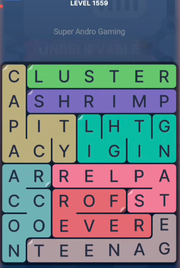FillWords Level 1559