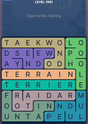 FillWords Level 1581