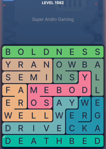FillWords Level 1582