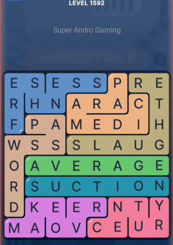 FillWords Level 1592
