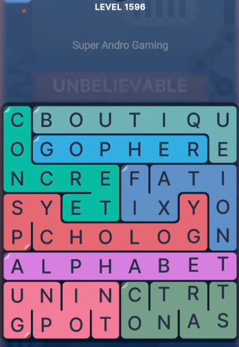 FillWords Level 1596