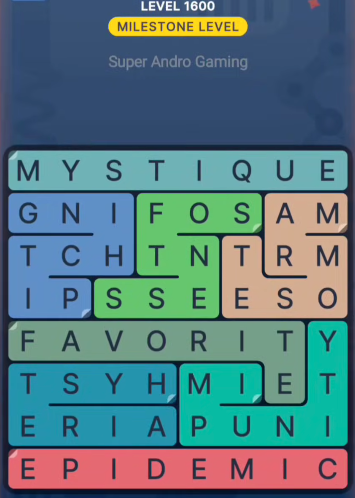 FillWords Level 1600